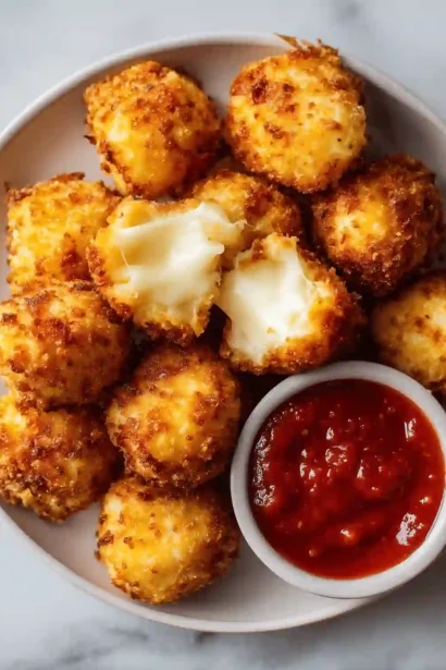 Bouchees Mozzarella Croustillantes Airfryer