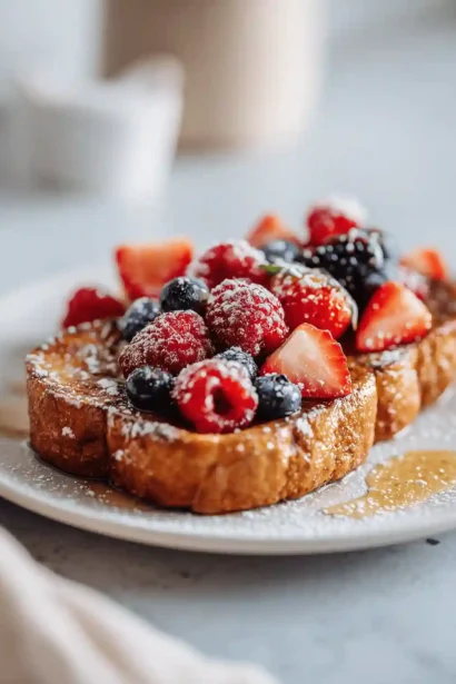 Pain Perdu Fruits Rouges Airfryer