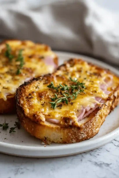 Tartines Jambon Fromage Airfryer