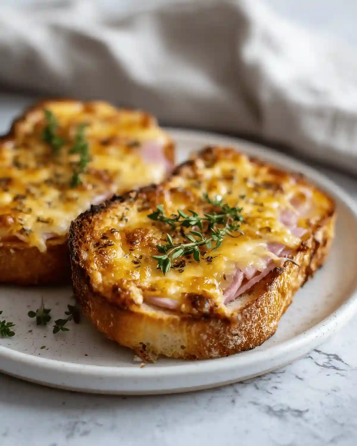 Tartines Jambon Fromage Airfryer