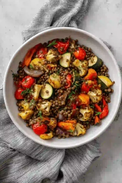 Salade Lentilles Airfryer