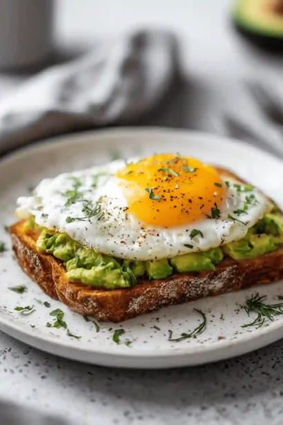 Tartine Avocat Oeuf Airfryer