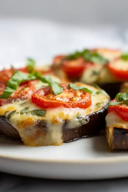 Aubergines façon pizza au Airfryer, savoureuses et croustillantes