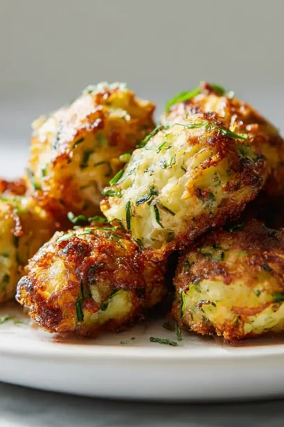 Beignets de courgette et feta au Airfryer, croustillants et savoureux