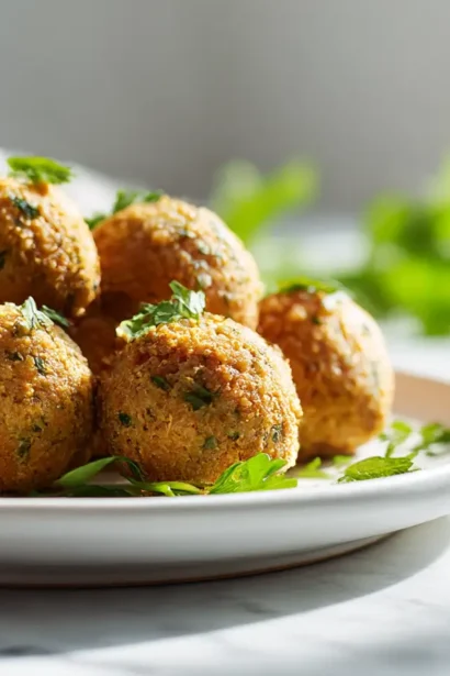 Boulettes de lentilles au airfryer, croustillantes et savoureuses