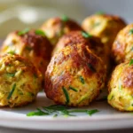 Boulettes de thon et courgette en Airfryer, savoureuses et croustillantes