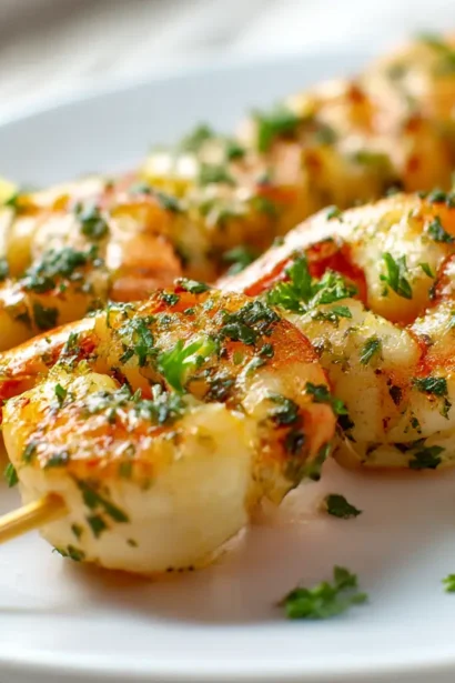 Brochettes de crevettes au airfryer, savoureuses et juteuses