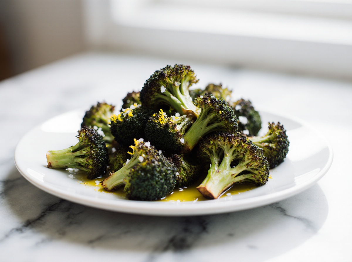 Brocolis rôtis en Airfryer, croustillants et savoureux