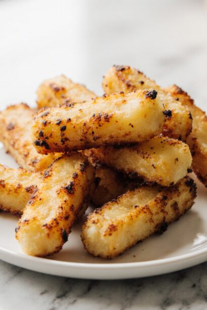 Bâtonnets de fromage halloumi au Airfryer, croustillants et savoureux