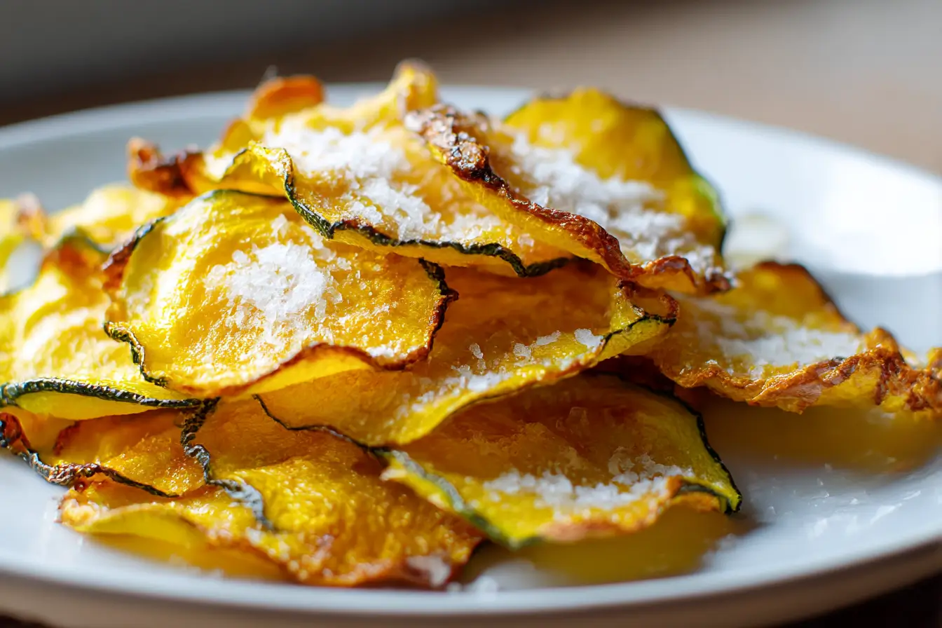 Chips de peau de courgette au Airfryer, croustillantes et savoureuses