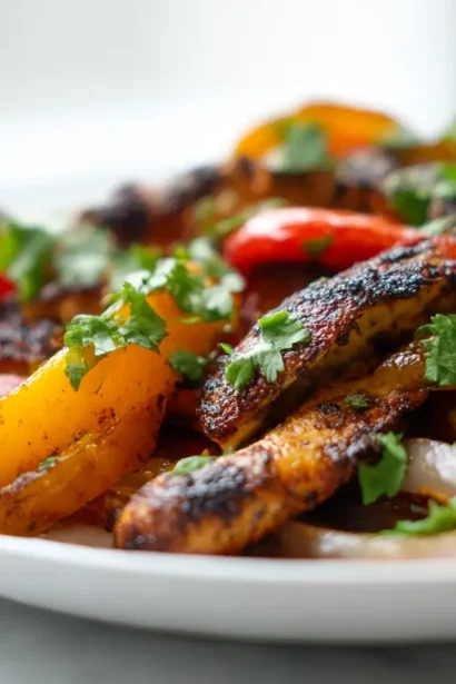 Fajitas de poulet au airfryer, délicieusement épicées et juteuses