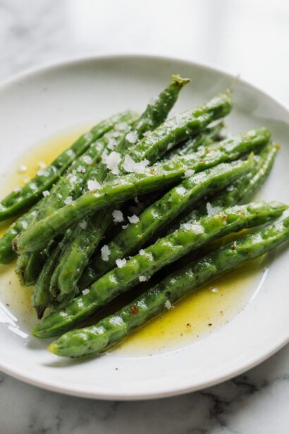 Haricots verts croquants et savoureux cuisinés en Airfryer.