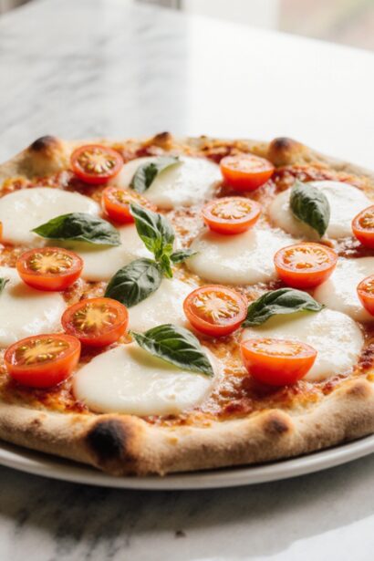 Pizza au airfryer, croustillante et savoureuse