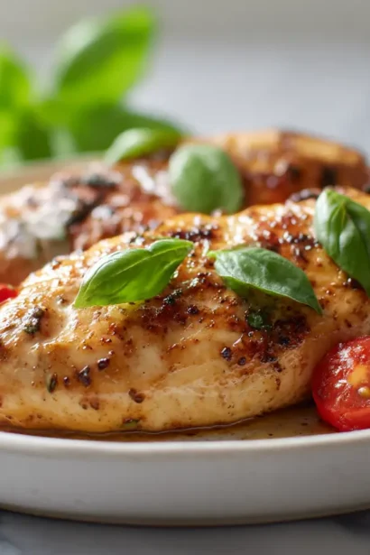 Poitrines de poulet marinées à l’italienne au Airfryer, juteuses et savoureuses