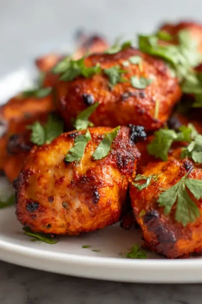 Poulet tandoori au Airfryer, mariné épicé et juteux