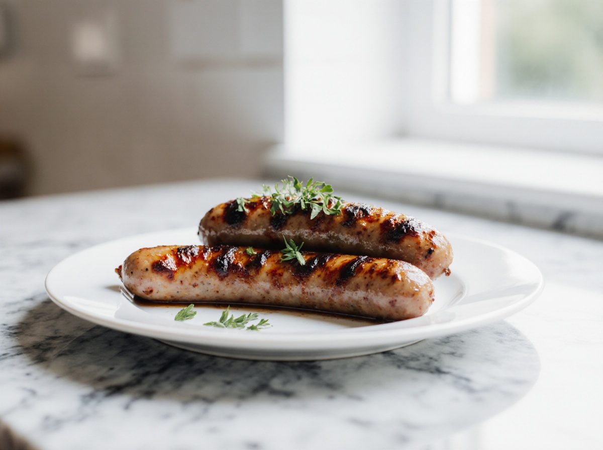 Saucisses de Toulouse en Airfryer, savoureuses et croustillantes