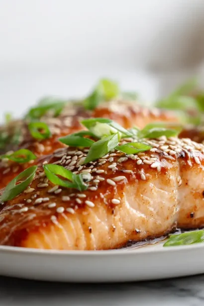 Saumon teriyaki au Airfryer, caramélisé et savoureux