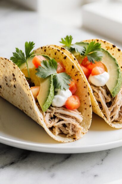 Tacos de poulet au Airfryer, croustillants et savoureux