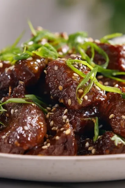 Bœuf à la sauce teriyaki en Airfryer, savoureux et moelleux