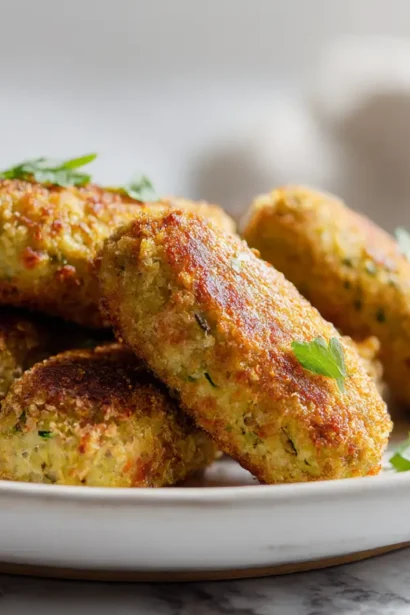 Croquettes de courgettes en Airfryer, croustillantes et savoureuses