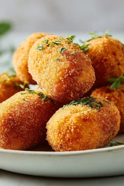 Délicieuses croquettes de poisson au Airfryer, croustillantes à l'extérieur et fondantes à l'intérieur.