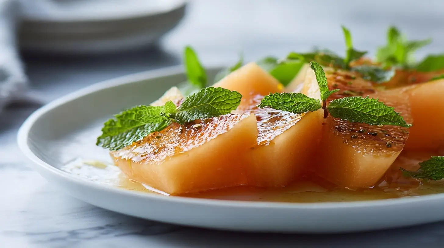 Melon rôti au Airfryer, sucré et savoureux