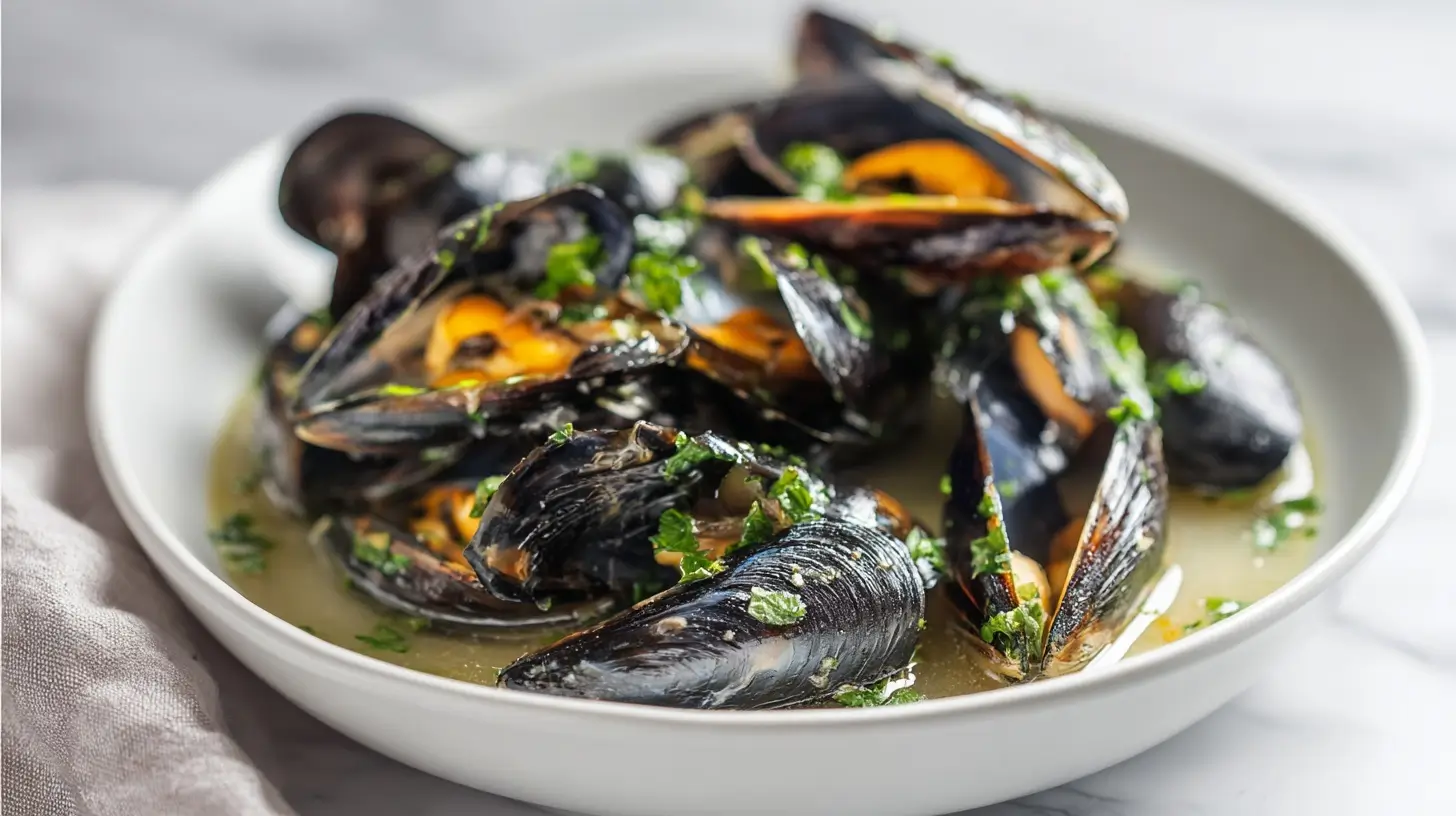 Moules à la marinière au Airfryer, savoureuses et prêtes en un rien de temps