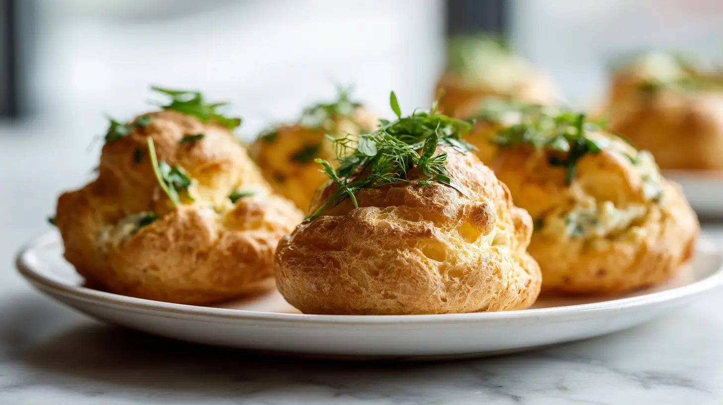 Délicieux petits choux au crabe cuits en Airfryer, croustillants et savoureux