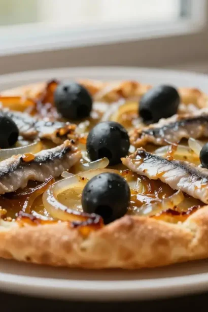 Savoureuse pissaladière au Airfryer, dorée à souhait