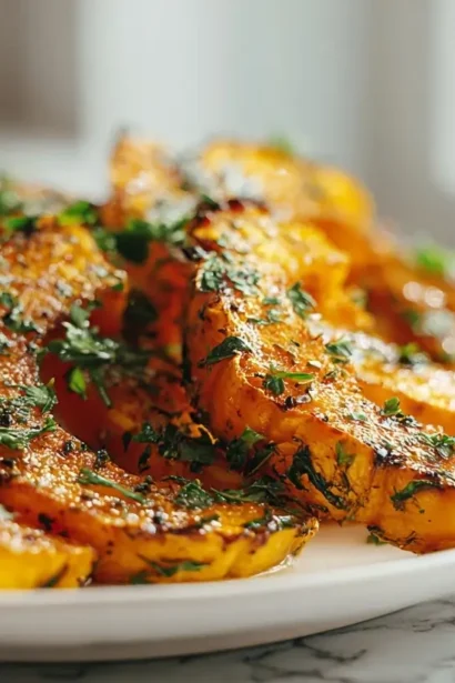 Potimarron rôti en Airfryer, moelleux et savoureux.