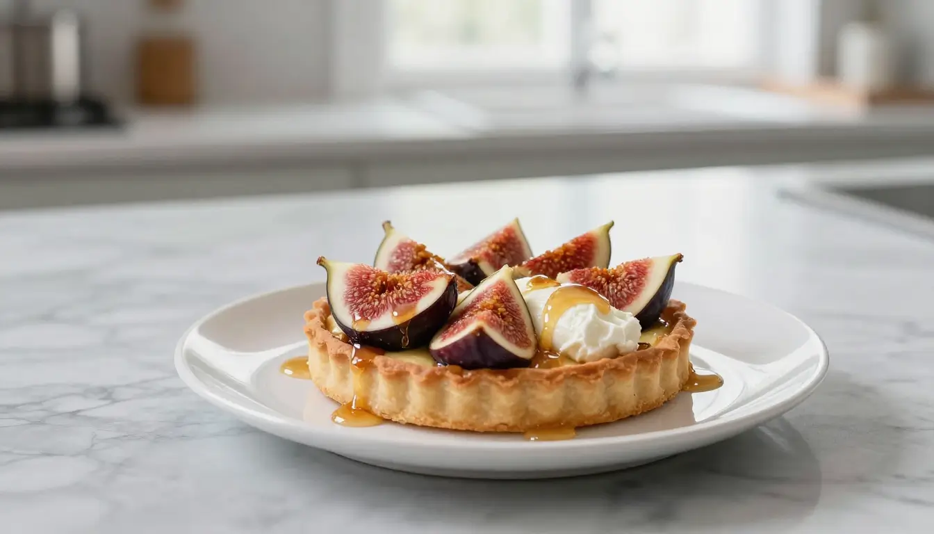 Tarte aux figues et ricotta en Airfryer, dorée à la perfection